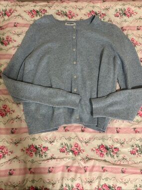Old Navy Powder Blue Button-Front Knit Cardigan